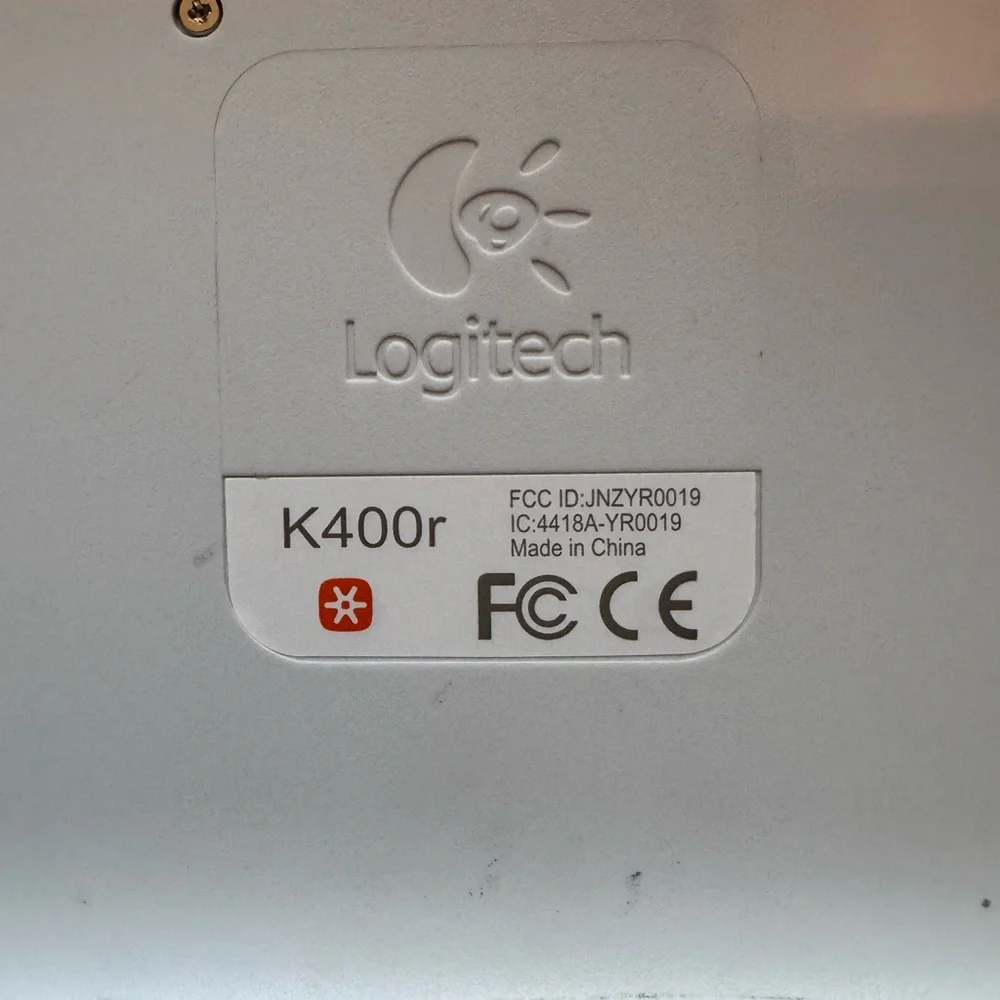 Logitech Black Compact Wireless Keyboard with Built‑in Touchpad